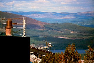 Photo of panoramic view of the Cairngorms National Park mountains camera obscura installation